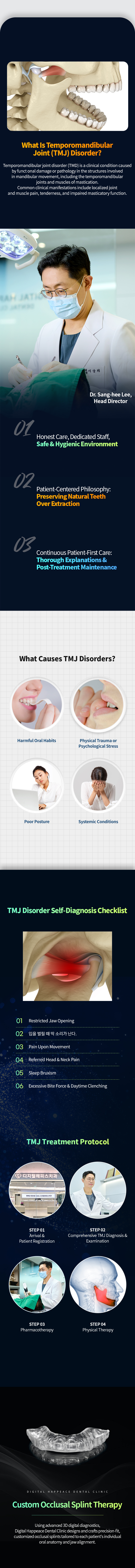 Temporomandibular joint (TMJ) disorder: causes, self-diagnosis checklist, treatment protocol and custom occlusal splint