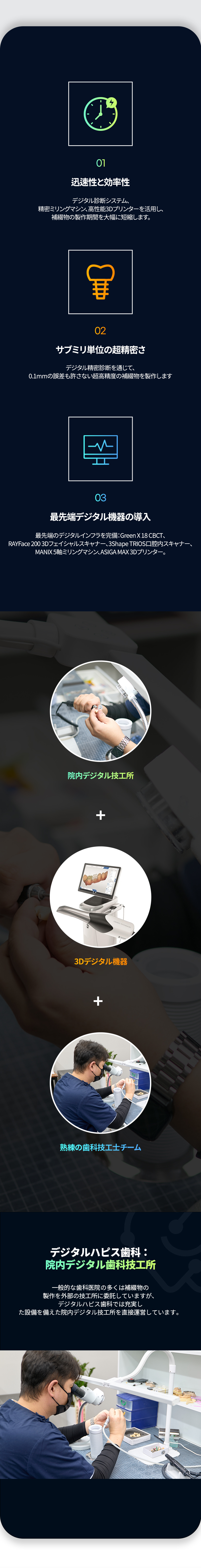 デジタル歯科診療 院内技工所 モバイル用画像