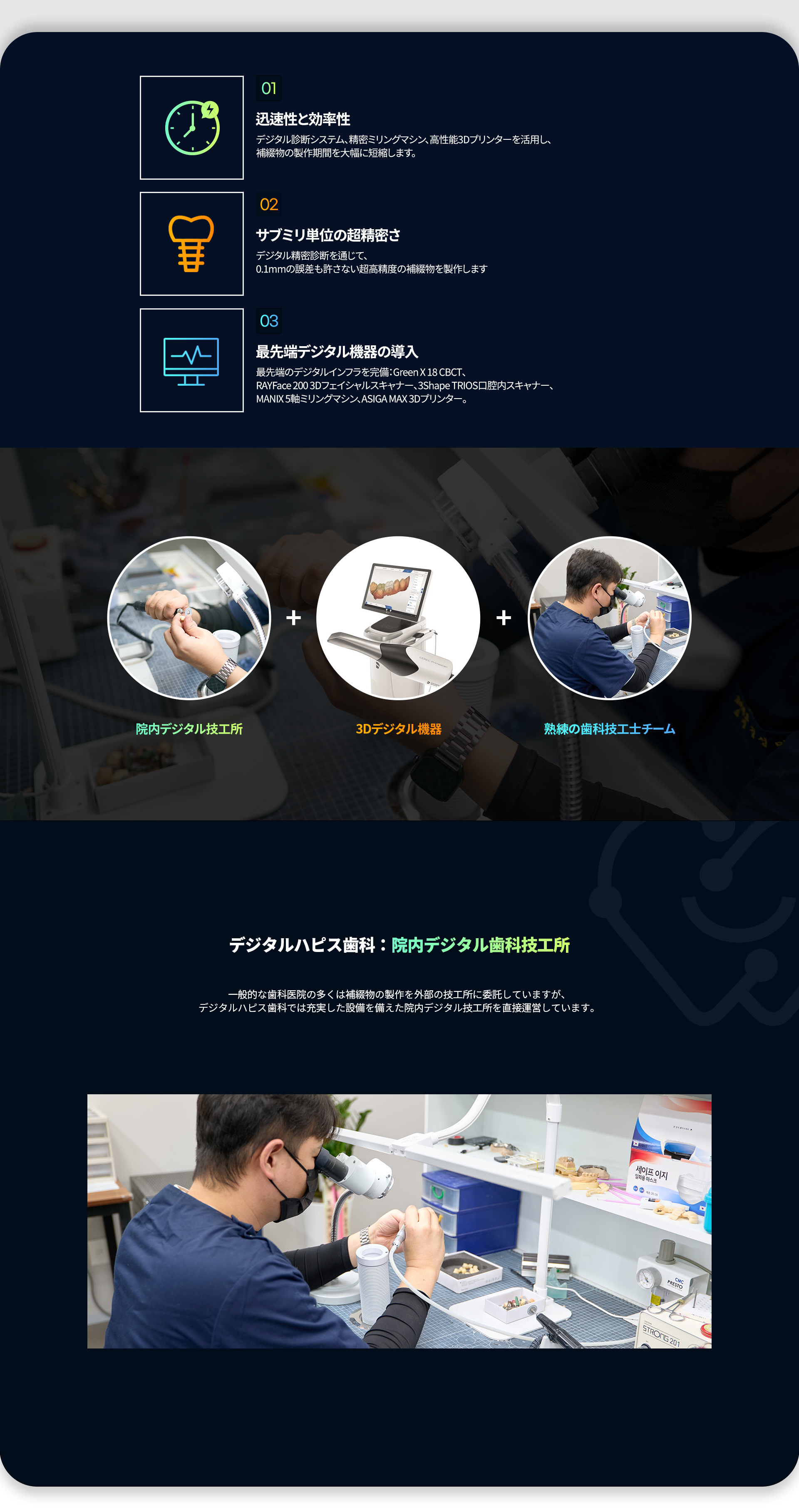 デジタル歯科診療 院内技工所 PC用画像